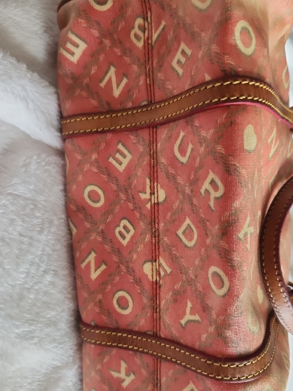 Dooney And Bourke Women’s Orange Logo-Print Shoulder Bag - Picture 2 of 5